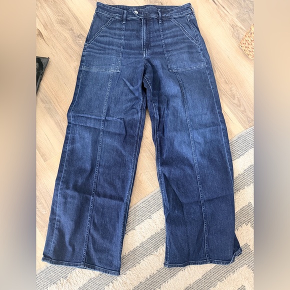 American Eagle Outfitters Denim - American Eagle super high rise baggy wide leg jeans